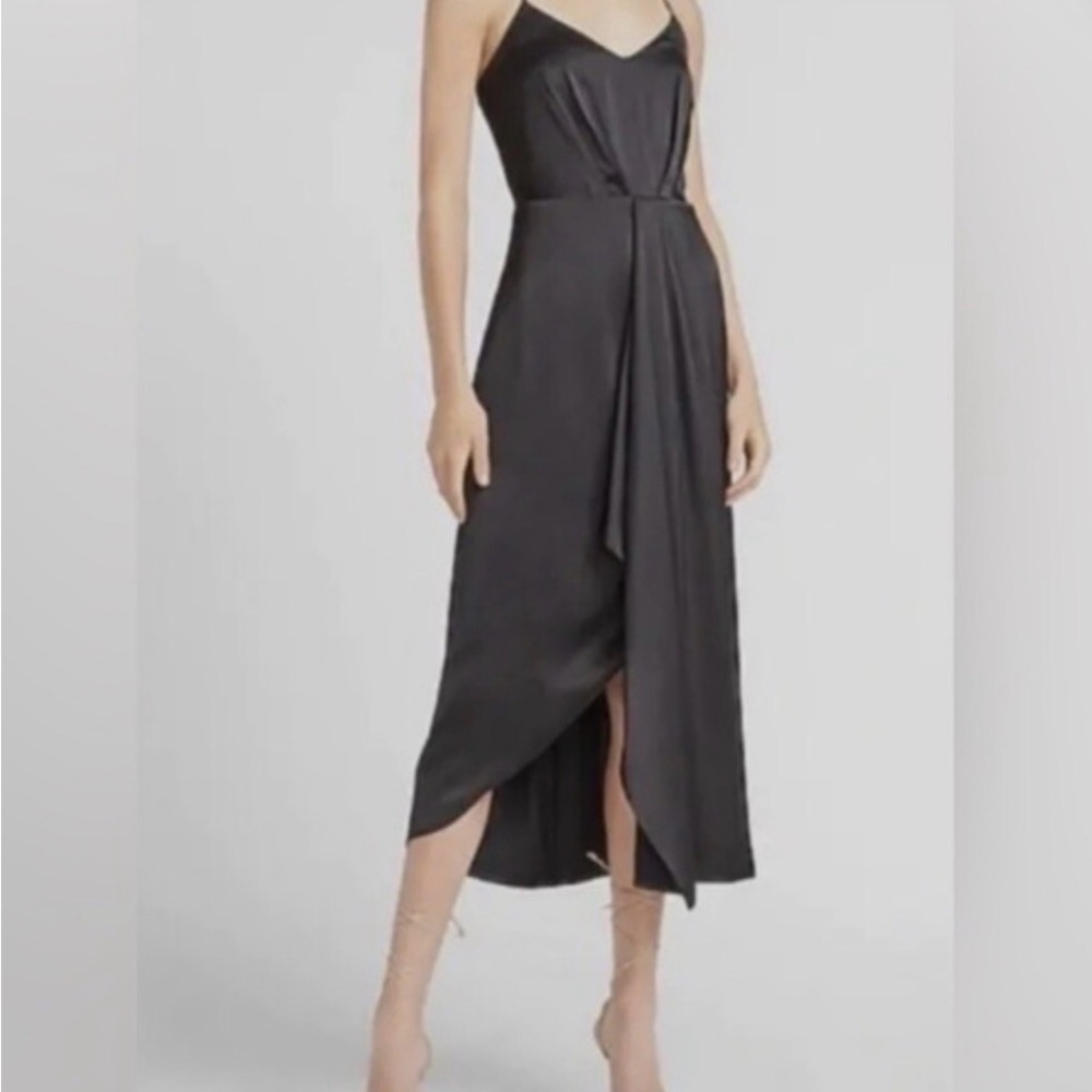 Express Black Asymmetrical Women's Dress